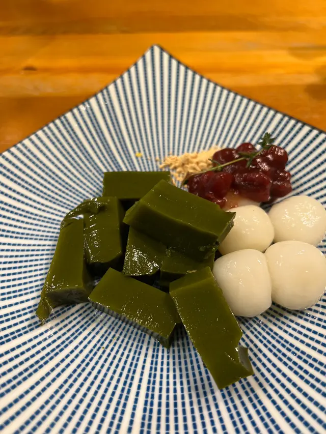 宇治啫喱伴抹茶雪糕