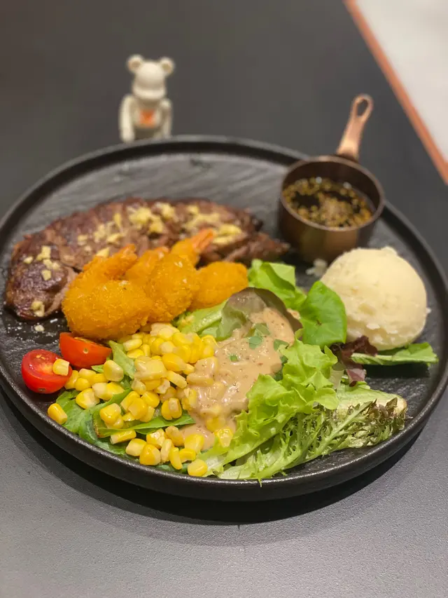 香煎封門柳及吉列炸蝦