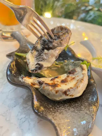 青醬芝士燒大啡菇