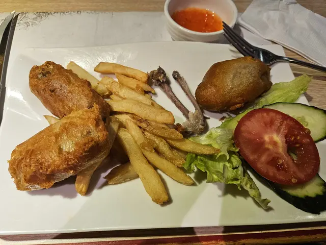 香茅雞中翼薯條