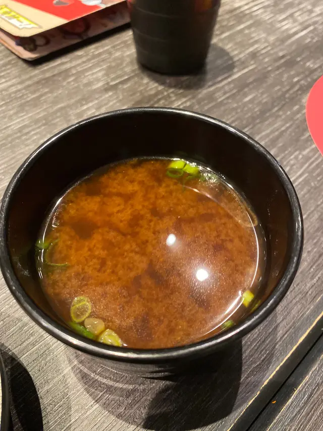 跟餐麵豉湯