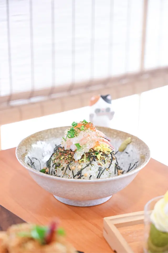 甜蝦三文魚籽茶漬飯