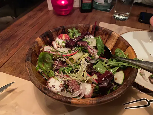 Grilled octopus salad