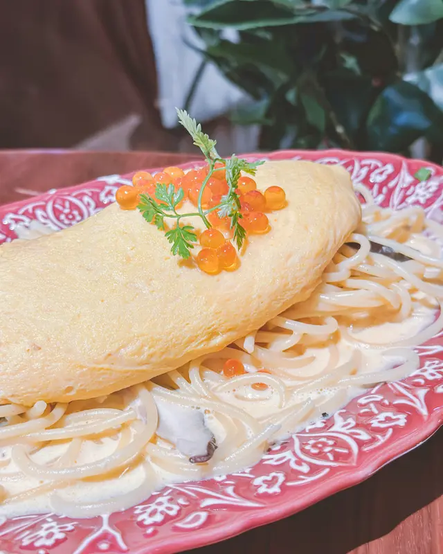 明太子蛋包意粉