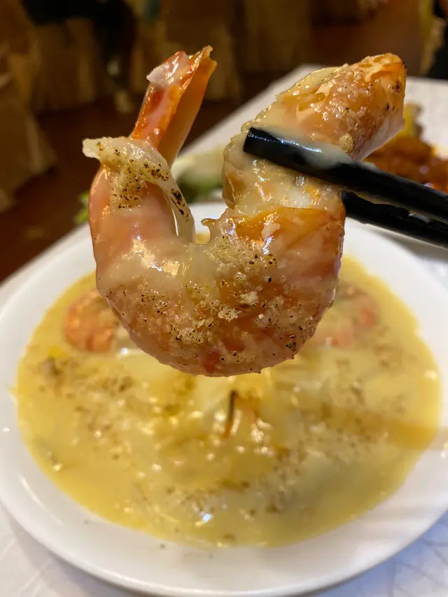 芝士海蝦焗伊麵