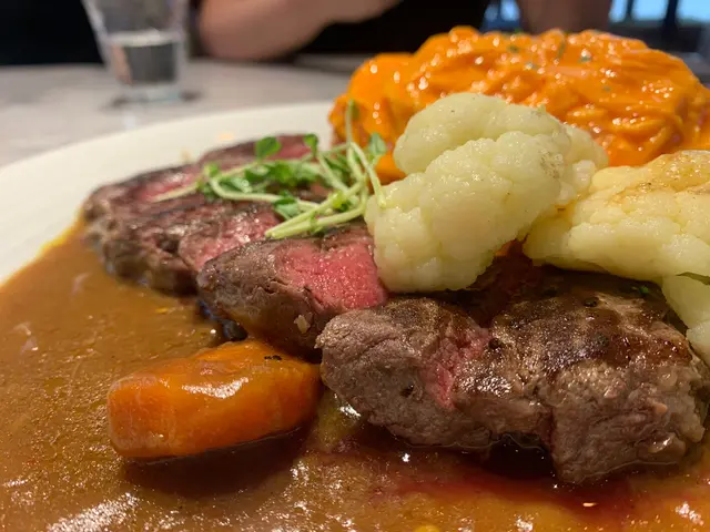 日式咖喱紐西蘭西冷蛋包飯 配 時令蔬菜