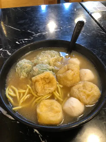 豆卜韭菜饺芝心丸油面