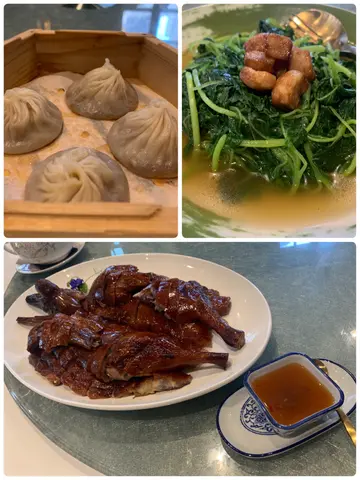 肉骨茶小笼包($78/3件)/上汤浸苋菜($158) /烧鹅($988)