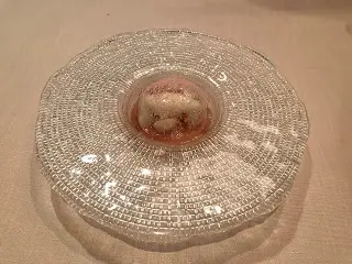 Peach compote topped with peach resin crystal