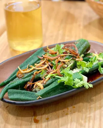 六喜甜辣银鱼秋葵