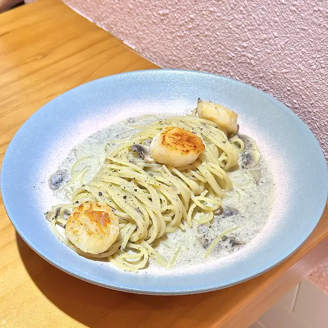 帶子黑松露蘑菇意粉