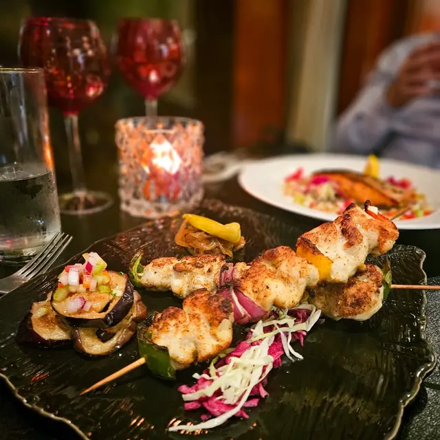 Traditional BBQ Chicken in Skewers