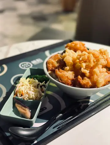 日式忌廉脆炸粟米鱼柳盖饭