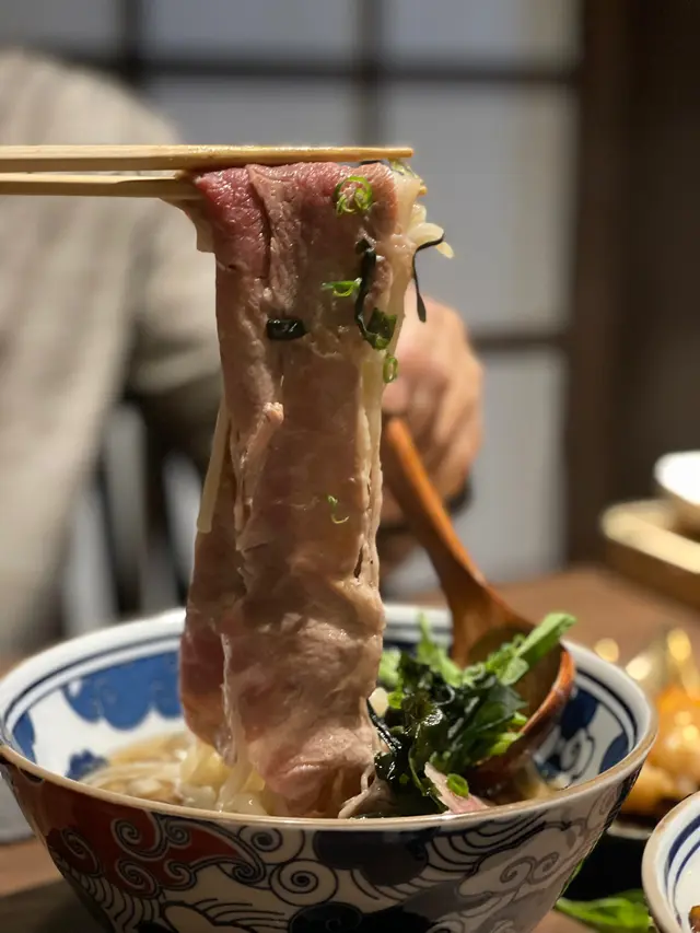 安格斯牛肉鰹魚湯稻庭烏冬 𝗔𝗻𝗴𝘂𝘀 𝗕𝗲𝗲𝗳 𝗜𝗻𝗮𝗻𝗶𝘄𝗮 𝗨𝗱𝗼𝗻 𝘄𝗶𝘁𝗵 𝗕𝗼𝗻𝗶𝘁𝗼 𝗦𝗼𝘂𝗽