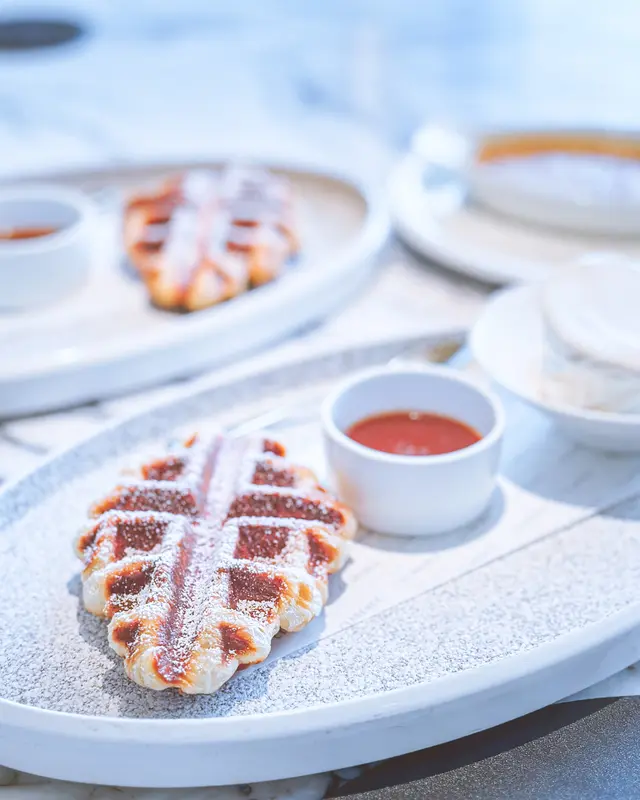 Croffle, Salted Caramel & Normandy Milk Ice Cream