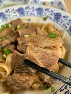 炖牛腩面转捞面