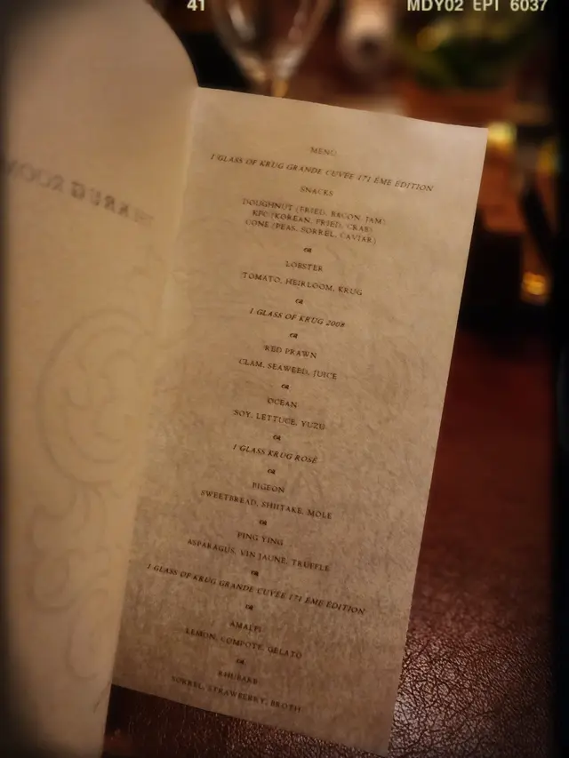 七道菜廚師發辦餐單($3,988/位)