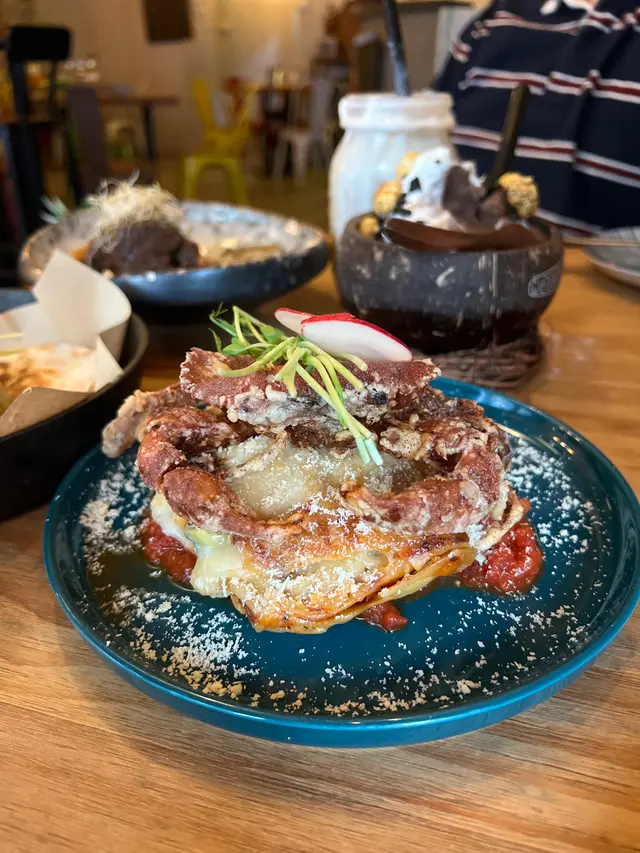 軟殼蟹肉醬千層麵