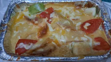 咸蛋黄汁滑蛋叉烧焗饭