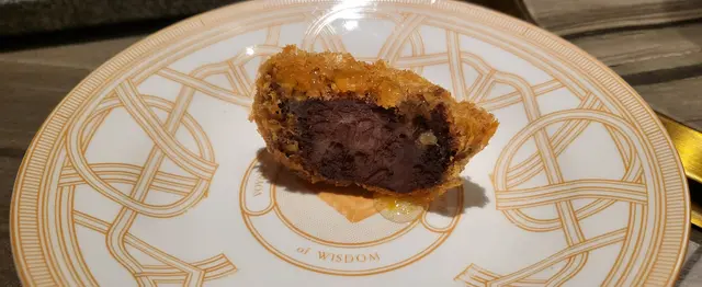 脆皮和牛配香橙柚子醬