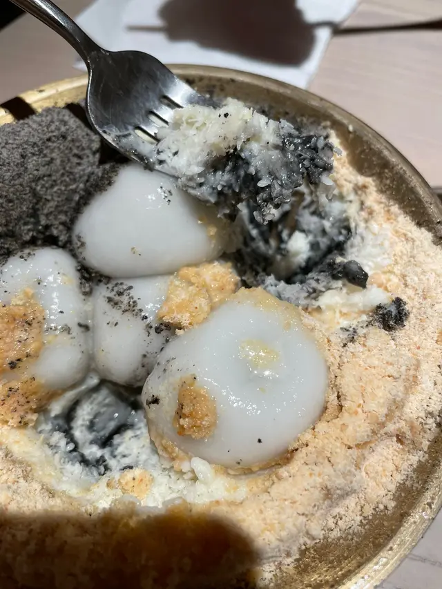 黑白配冰火湯丸刨冰