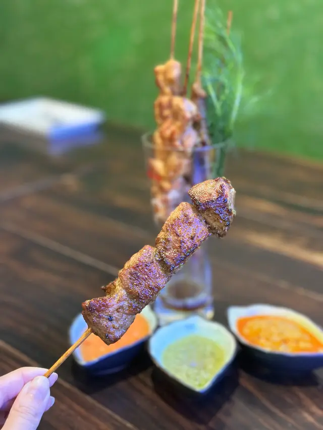 沙嗲串燒 (豬+牛+雞)