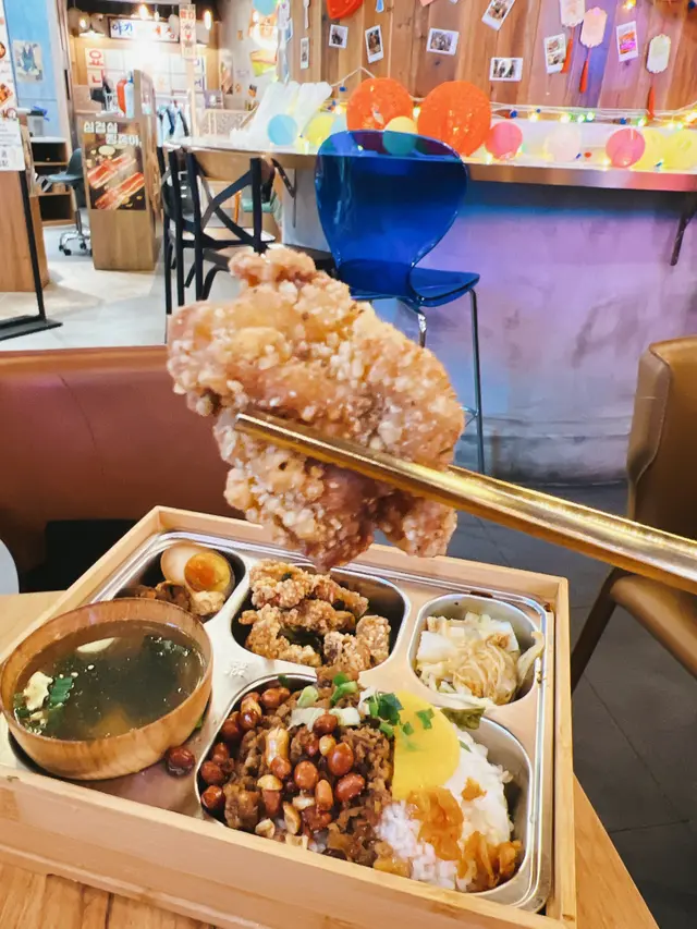 九層塔鹽酥雞鐵路便當