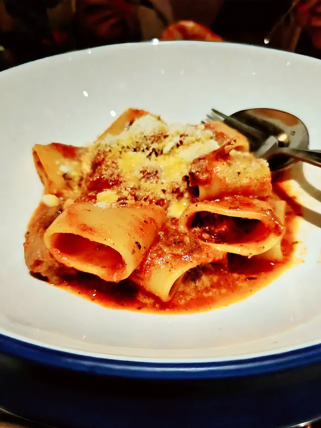 Mezzi poccheri 燜燒牛肋肉燴大管麵