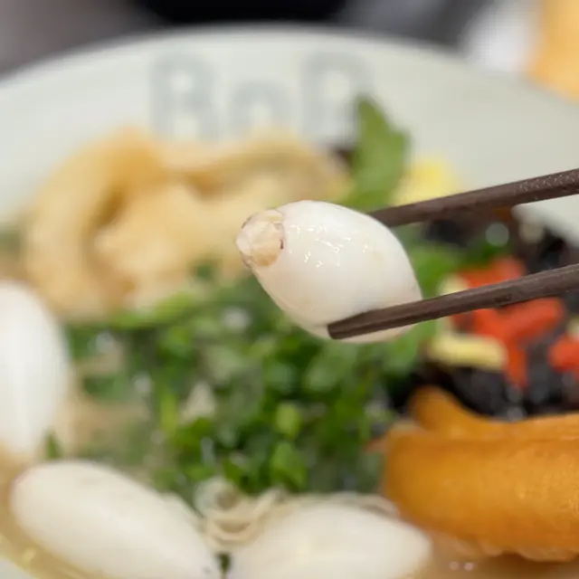 藥膳花膠釀魷筒淮山麵