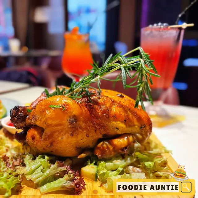 Mediterranean Roasted Chicken served with French Fries