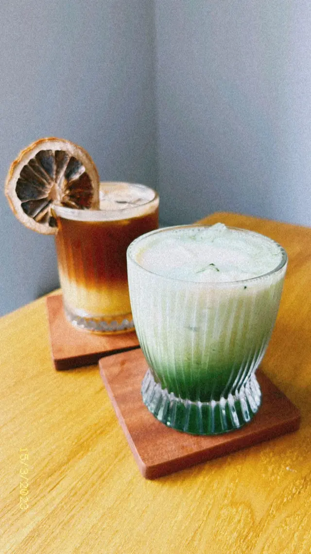 Orange Soda Coffee, 抹茶豆腐花奶