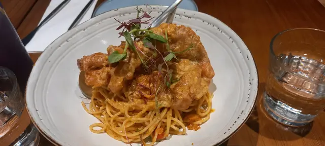 咸蛋軟殼蟹意大利麵