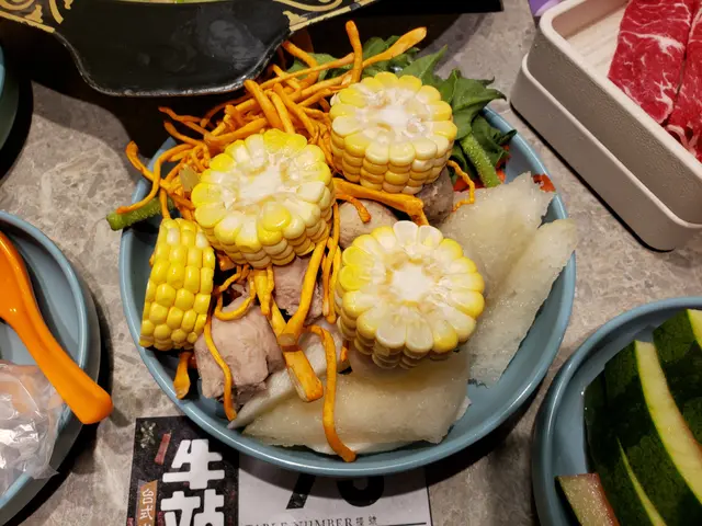 玉米,冰菜,蟲草花,魚肚