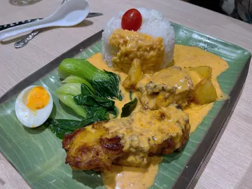 泰国红咖喱猪扒配饭