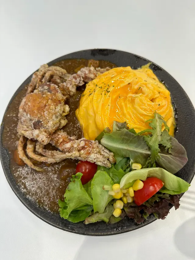 日式咖喱吉列軟殼蟹日本蛋包飯