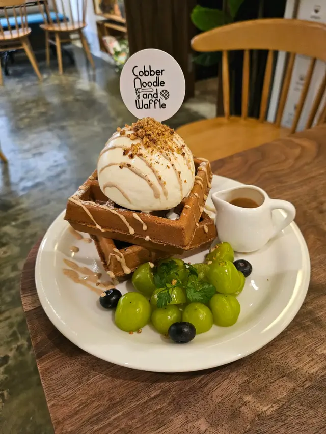 藍莓提子伯爵茶糯米窩夫