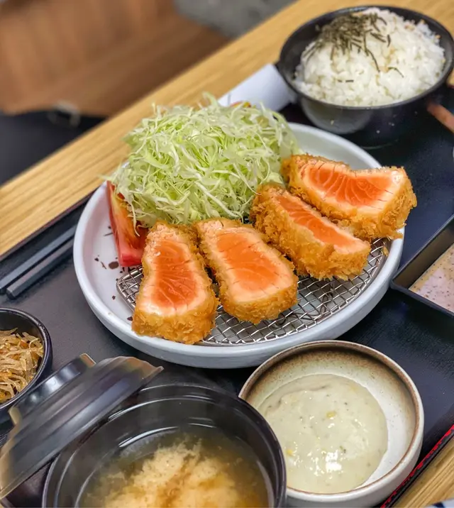 吉列三文魚柳定食