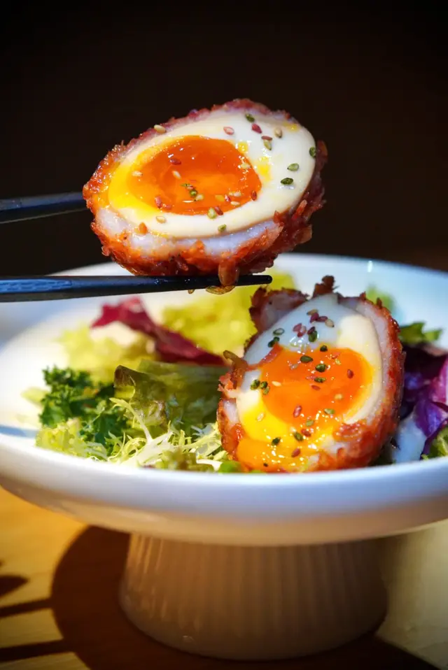 櫻花蝦流心爆蛋