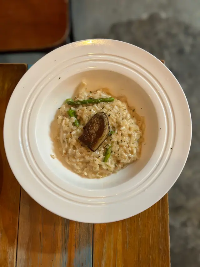 香煎鵝肝蟹肉忌廉意大利飯