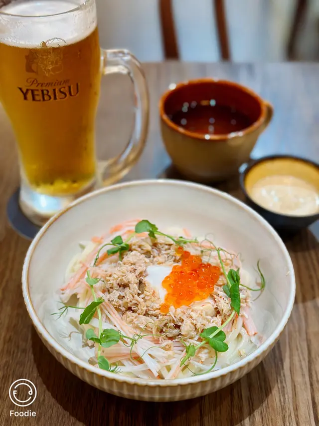 溫泉蛋三色稻庭冷烏冬