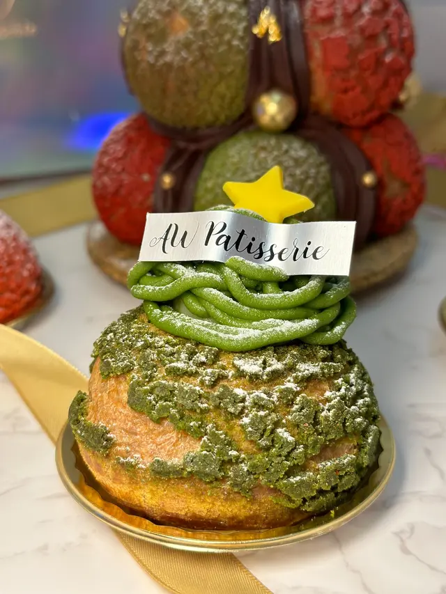 丸久小山園抹茶栗子白豆蓉麻糬手工泡芙