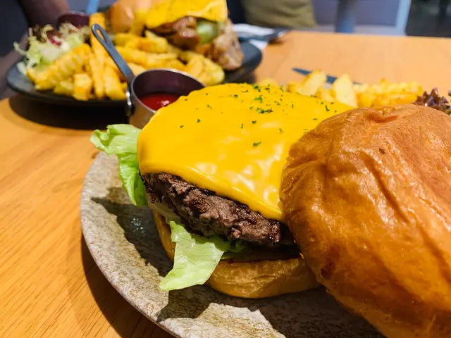 漢堡包不會太乾有肉汁火候啱啱好，而且份量很大價錢也不貴，薯條也很好味不會太腍，軟硬度適中