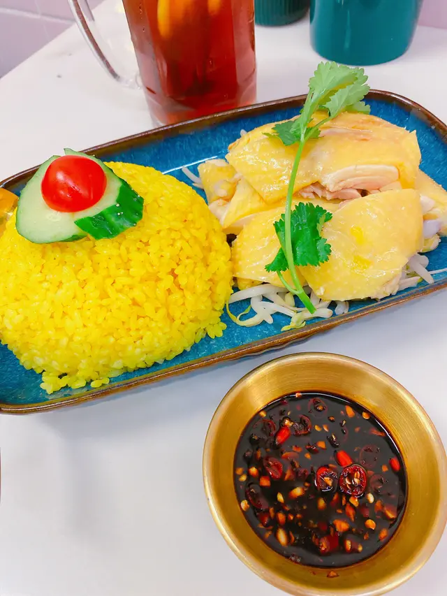 怡保芽菜雞+黃薑飯