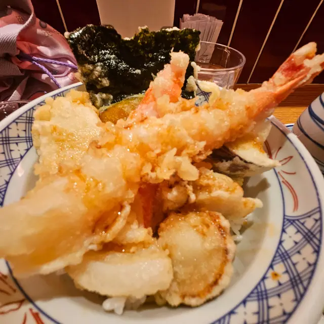 什錦海鮮天丼帶廣名物稀有豚肉丼