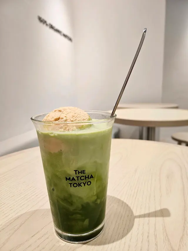 抹茶latte配雪糕