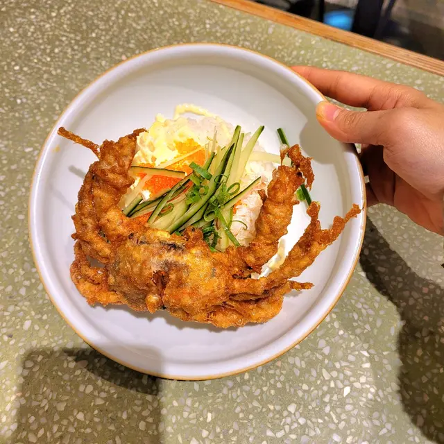 松葉蟹肉軟殼蟹飯