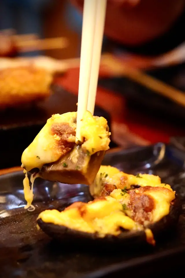 芝士焗意大利大蘑菇