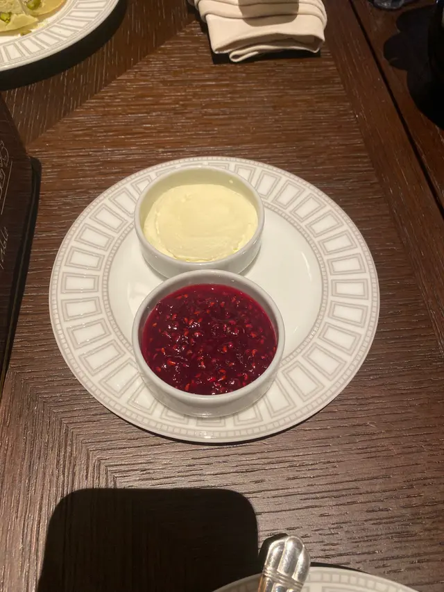 Clotted cream and jam