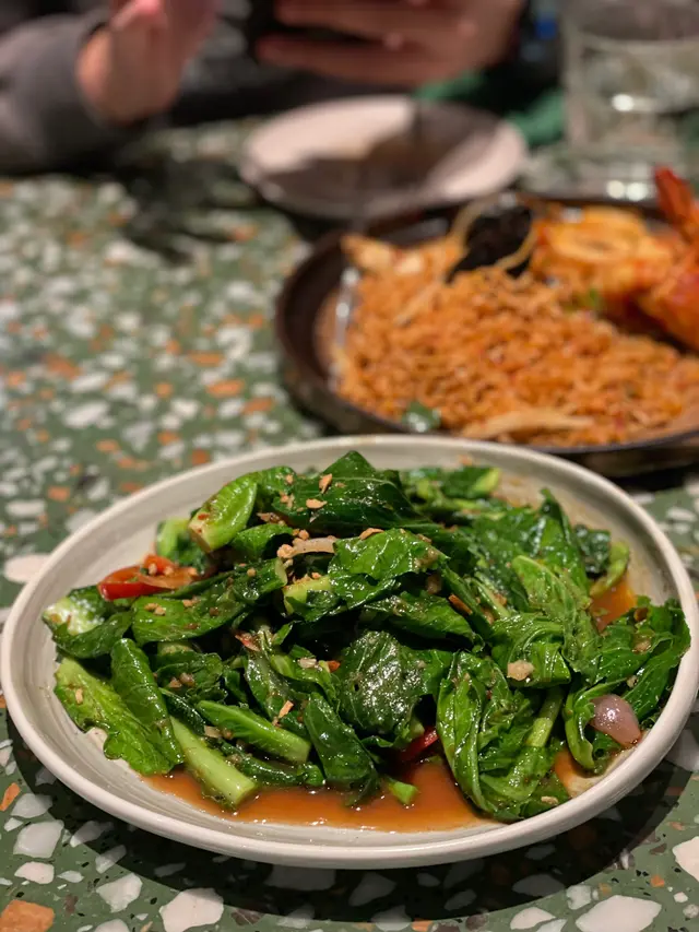 馬拉盞炒椰菜苗 