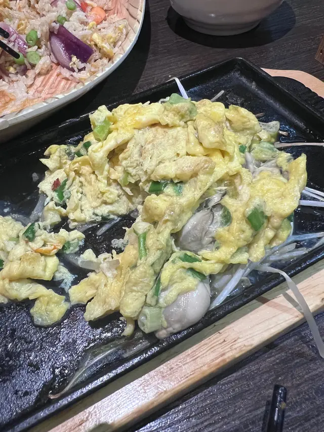 鐵板蠔仔炒蛋
